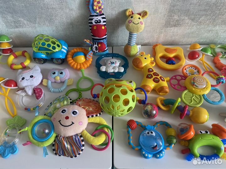 Развивающий игрушки, погремушки