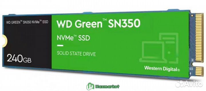 SSD M2 накопитель WD Green SN350 240 Гб