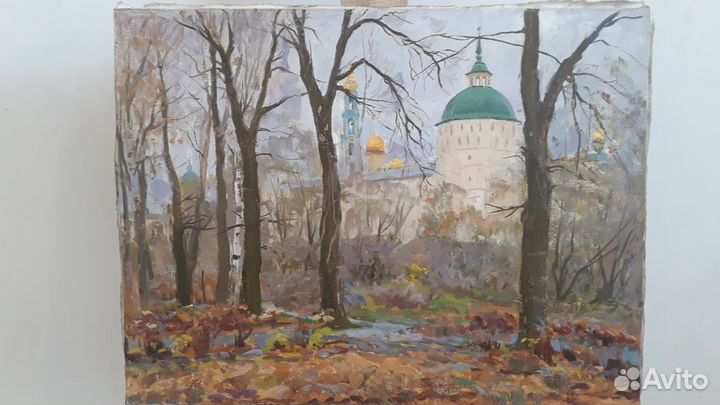 Картина маслом на холсте «Дорога к Храму»