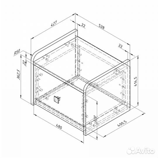 Тумба прикроватная 24.4 Дельта-Сильвер белый
