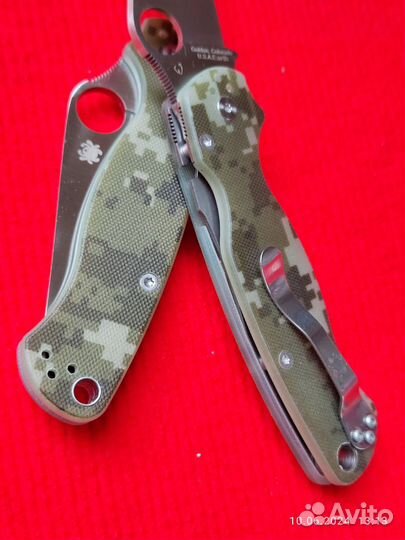 Нож spyderco paramilitary 2 камуфляж