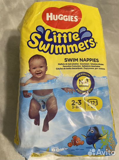 Трусики для плавания huggies