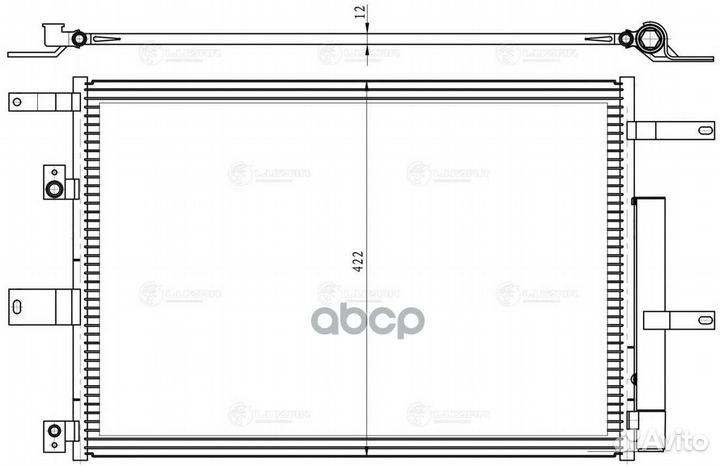 Радиатор кондиц. для а/м Chery Tiggo 4 (17) 1