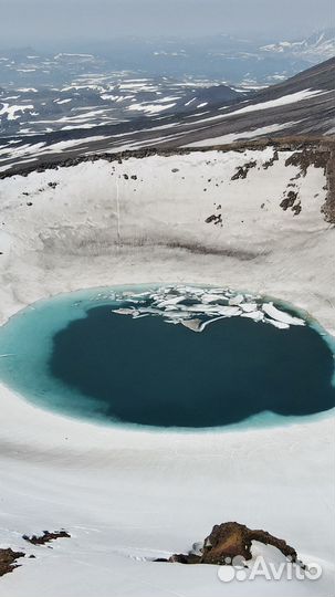 Туры по Камчатке. Летом на снегоходах на вулкан