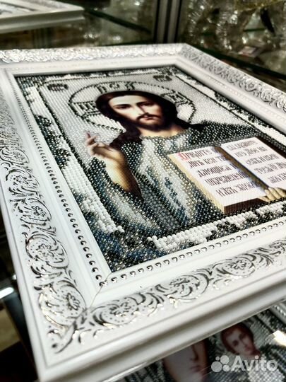 Икона бисером. Венчальная пара