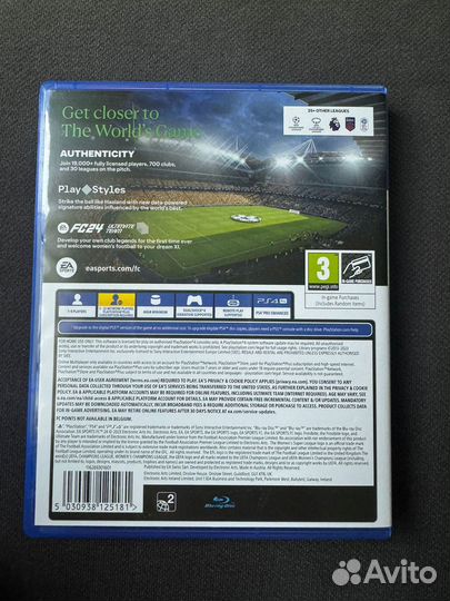 Продаю диск fifa 24 на Ps4