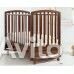 Кроватка качалка из бука с колесами Дашенька