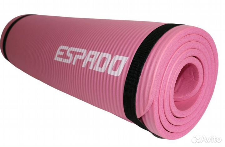 Коврик для йоги espado NBR 183*61*1.0 см, розовый