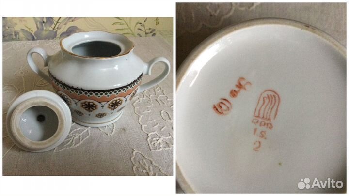 Чайник сахарница чашки СССР