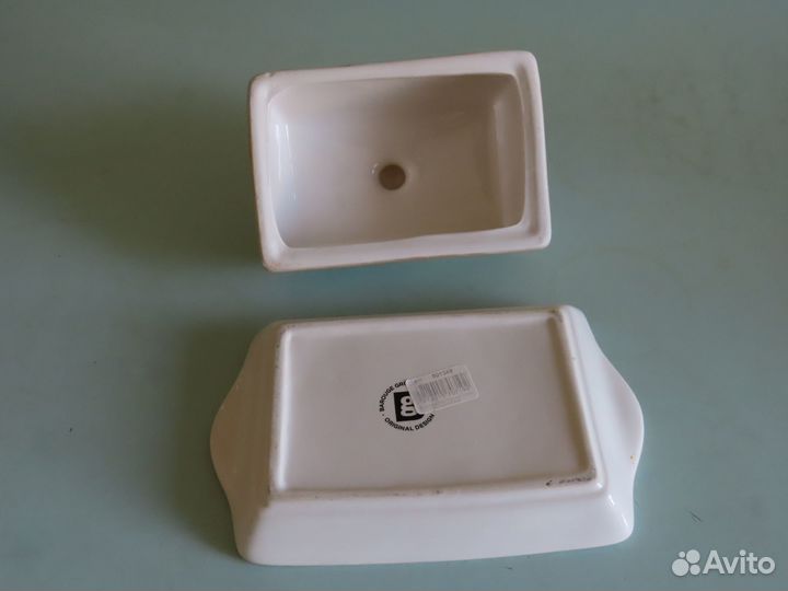 Масленка керамическая 450 мл Русский стиль