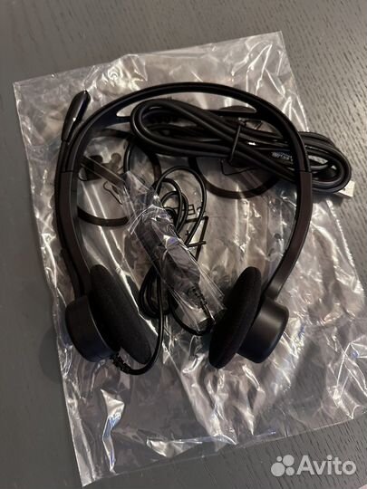 Наушники с микрофоном logitech