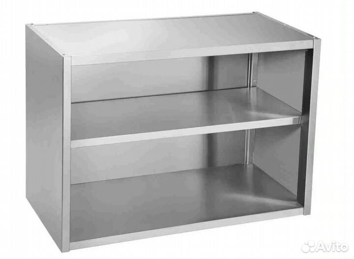 Полка полуоткрытая из нержавеющей стали