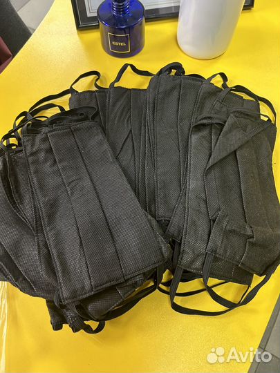 Маска медицинская черная