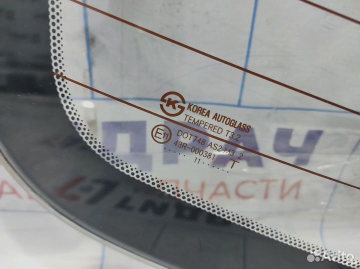 Стекло заднее Hyundai Solaris (RB) 87110-1R010