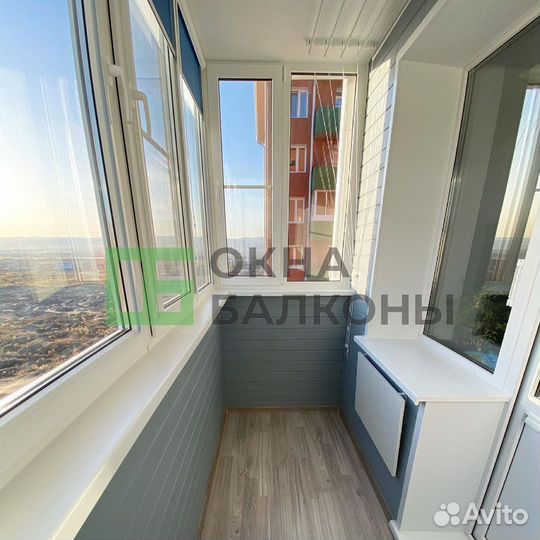 Остекление балконов в пятиэтажке