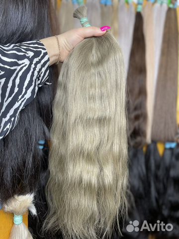 Волосы натуральные волнистые 60 см