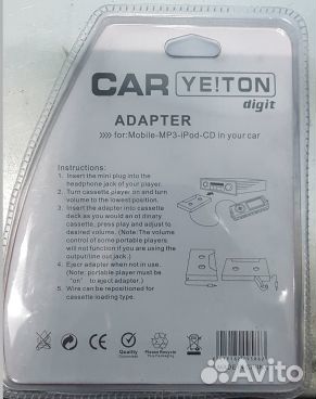 Кассетный адаптер с AUX для магнитол