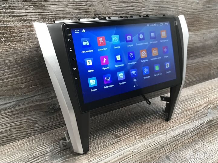 Магнитола на Toyota Camry V55 с круговым обзором