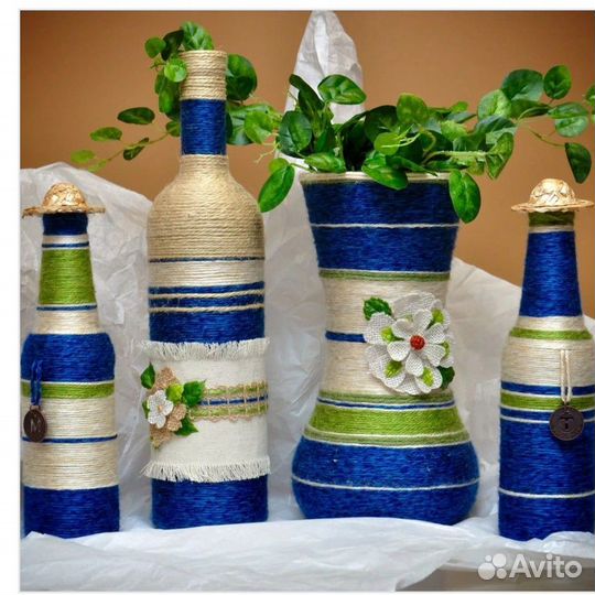 Бутылка стеклянная из под шампанского и вин. Нап