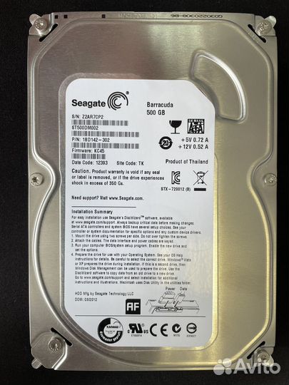 Жесткий диск Seagate 500 гб