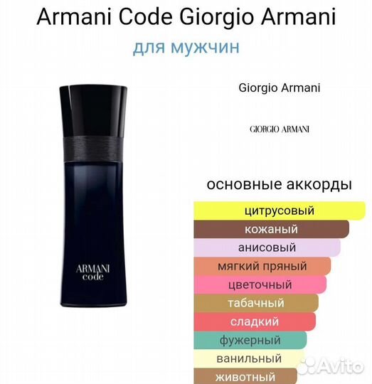 Lion Francesco 50 мл Giorgio Armani Black Code