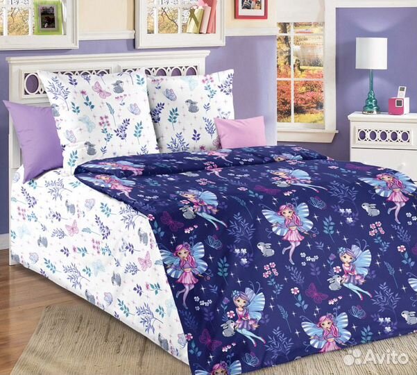 Белье постельное 1.5 сп. для девочек