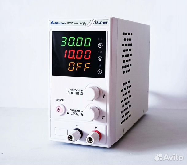 Лабораторный блок питания 30В 10А с цифр уп защита