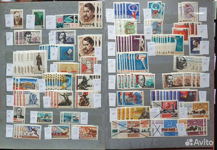 Марки Советские чистые 1965-1967 годы