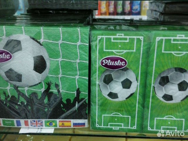 Салфетки бумажные, футбол