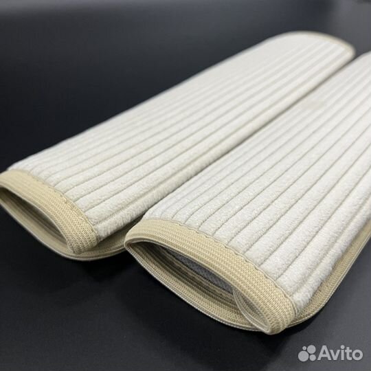 Накладки на ремни безопасности в бежевые