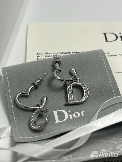 Серьги christian dior