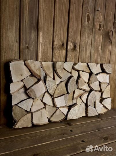 Панно из дров березы 50х50 см