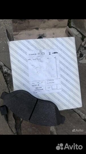 Передние томозные колодки для Fiat ducato