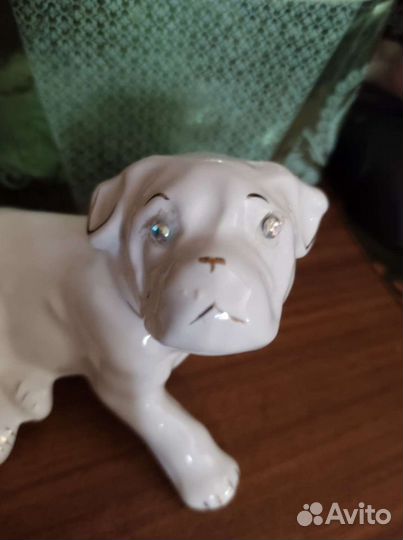 Собака фигурка фарфор