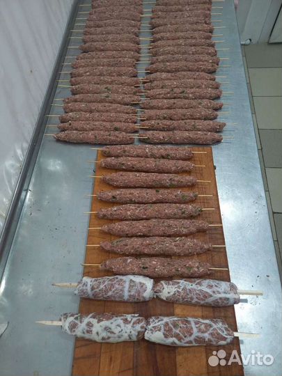 Маринованое мясо, Готовый шашлык