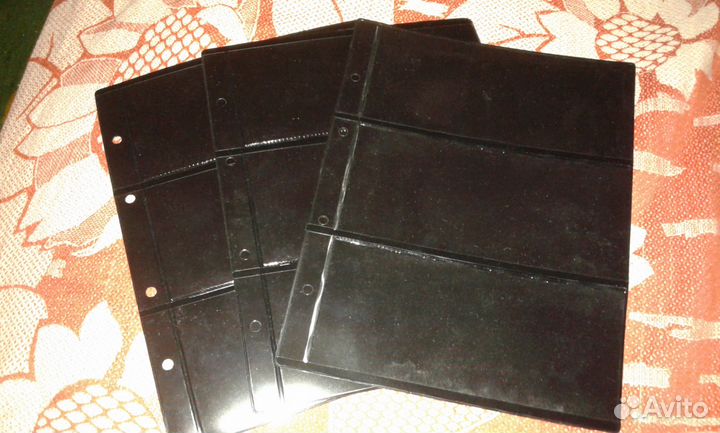 Листы чёрные двухстороннии Оптима на 8 бон