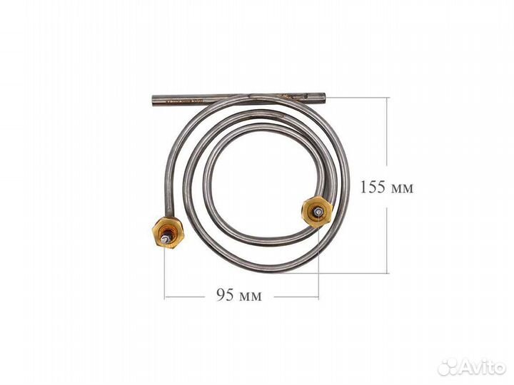 Тэн 3,0 кВт для кипятильника Abat, код 12000006042