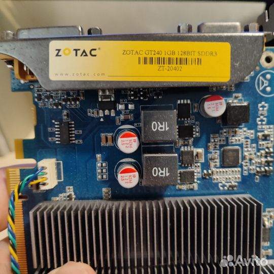 Видеокарта zotac gt240
