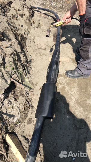 Установка муфт.Испытания. Благоустройство