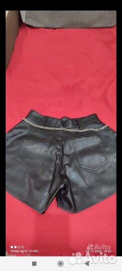 Шорты кожаные