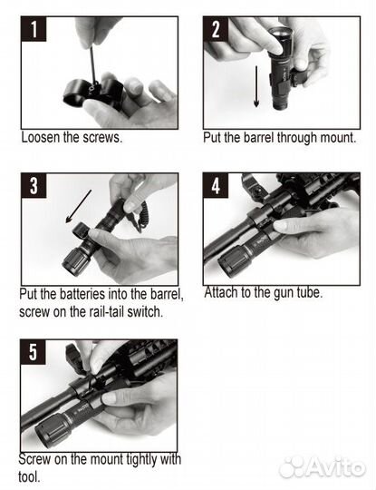 Крепление для фонаря 17-25 мм (RM81)