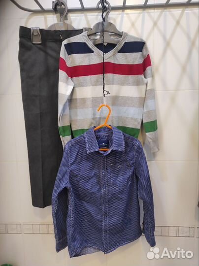 Брюки рубашка джемпер на праздник 116 см