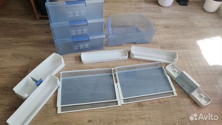 Ящики, полки, балконы для холодильника