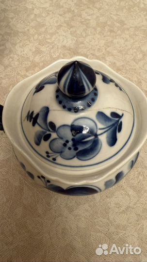 Сахарница гжель