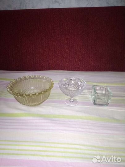 Конфетница, салатница, штоф СССР
