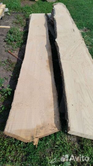 Доска необрезная ясень