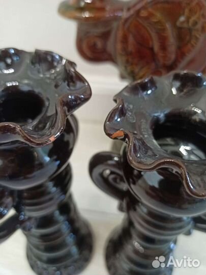 Фарфоровые подсвечники и канделябр