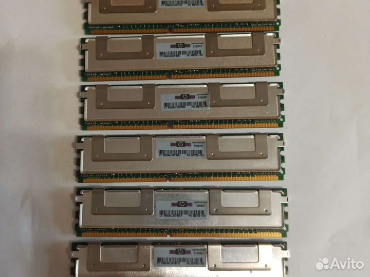 Серверная память HP PC2-5300 по 1Gb