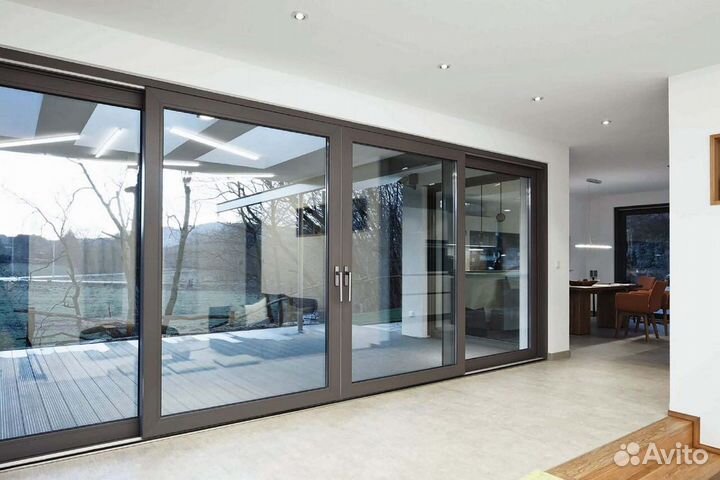 Раздвижные стеклянные перегородки