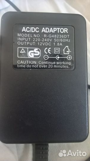 Бп GS 12v 1.8a 20min